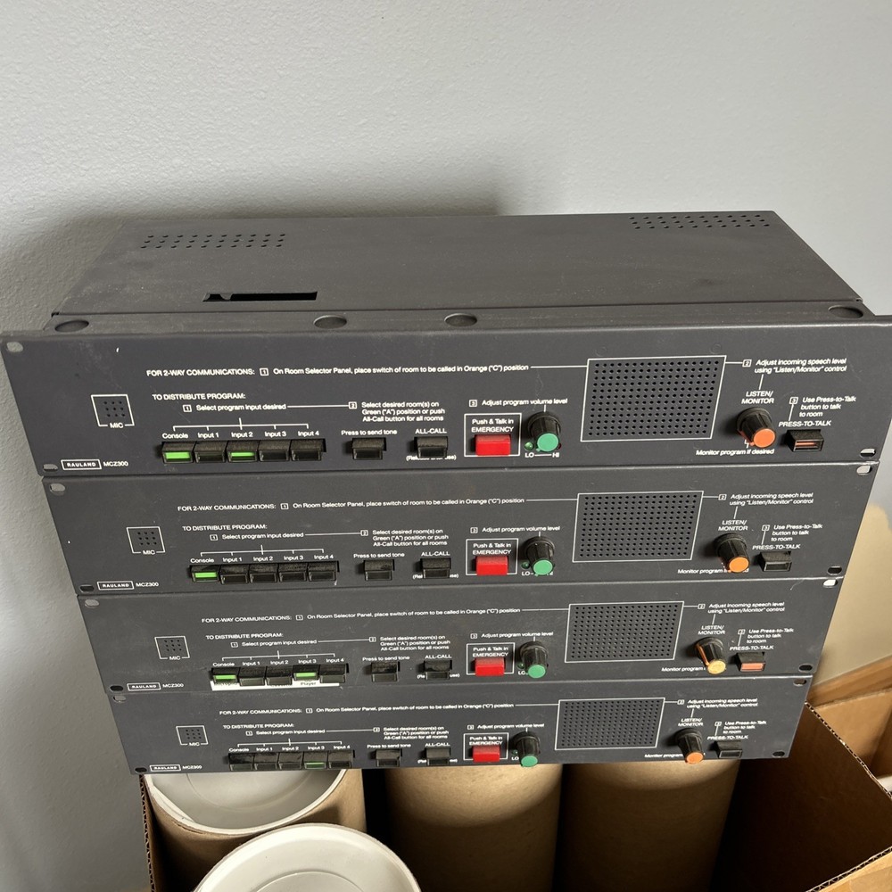 Rauland Borg MCZ300 Intercom & Program Control Center READ