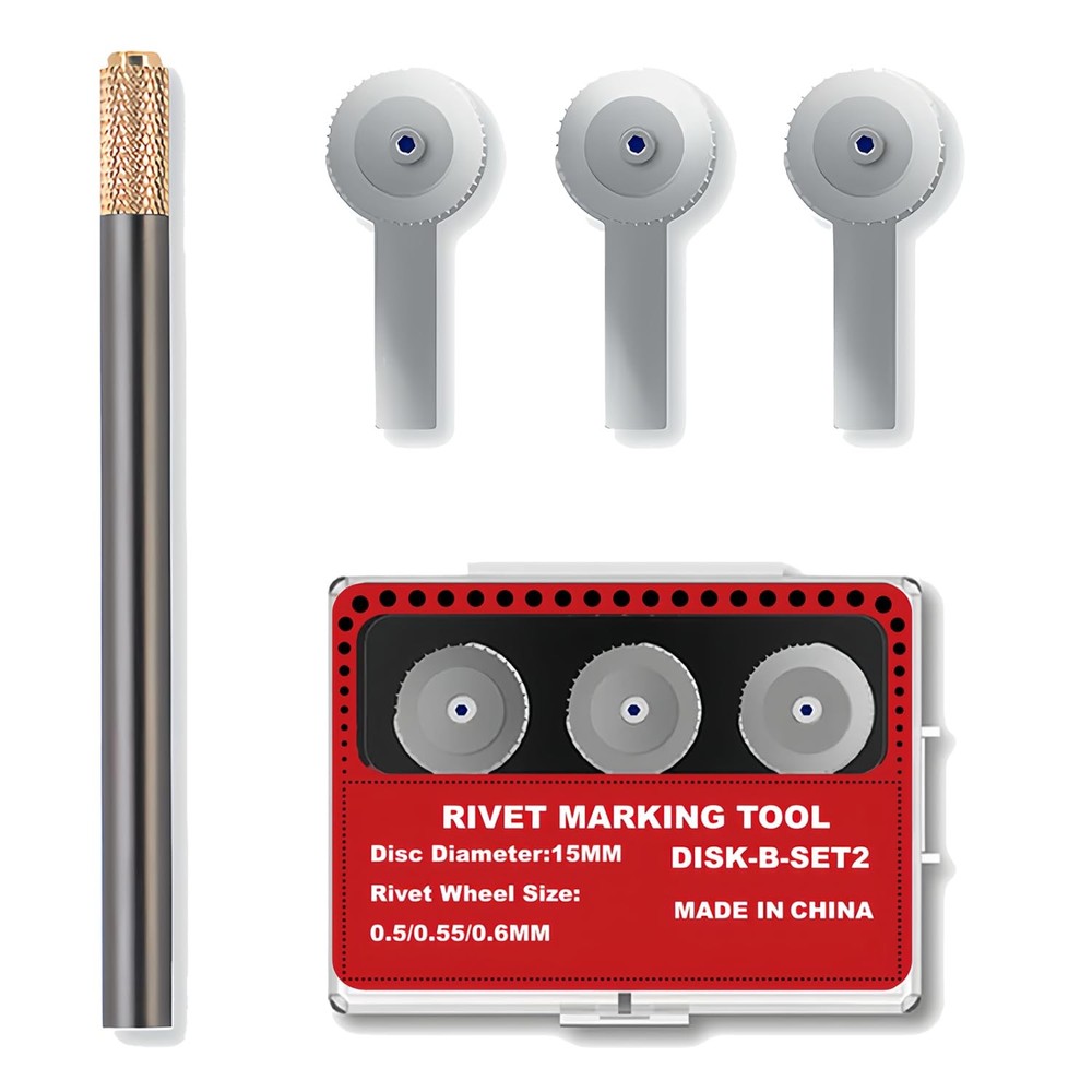 HUBEST Model Rivet Maker Tool with Handle for Hobby Craft RM-B2, Silver