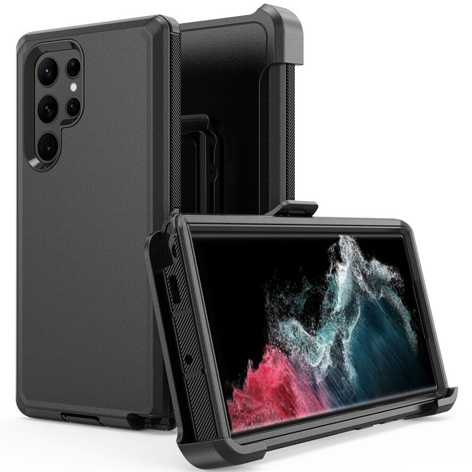 For Samsung Galaxy S22 Ultra/S22 Case Cover w/Clip fit Otterbox Defender +Screen