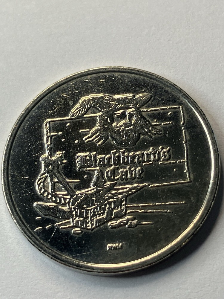 RARE Blackbeard’s Cabe Arcade Token Defunct #tt1