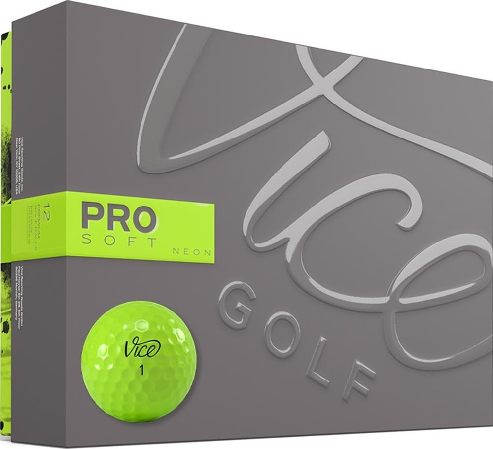 VICE Pro Soft Golf Balls NEON LIME