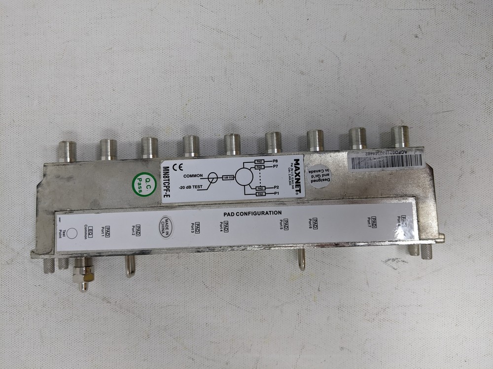 MAXNET MN8TCPF-E -20 dB Test Port Splitters/Combiner 8 port