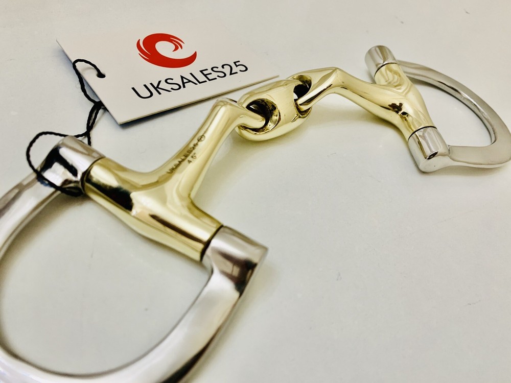 D-Ring Curved Snaffle Bit Angled Mouthpiece (UKSALES25®) *SAME DAY DISPATCH*