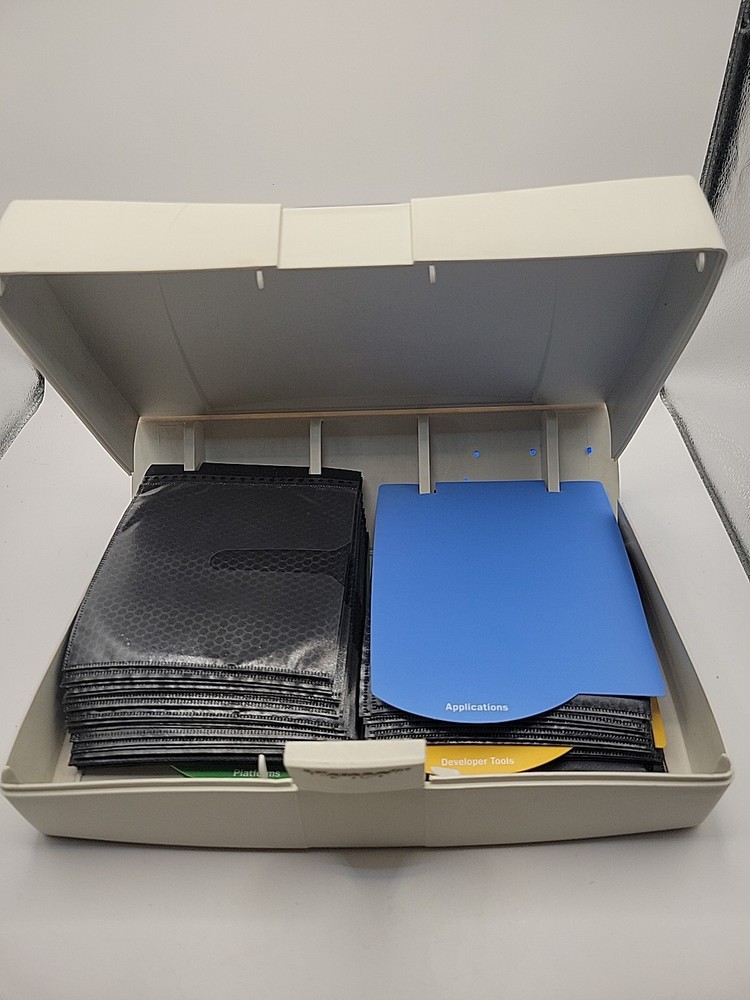 Microsoft Developer Network MSDN Discs Case With Disk Storage Folders