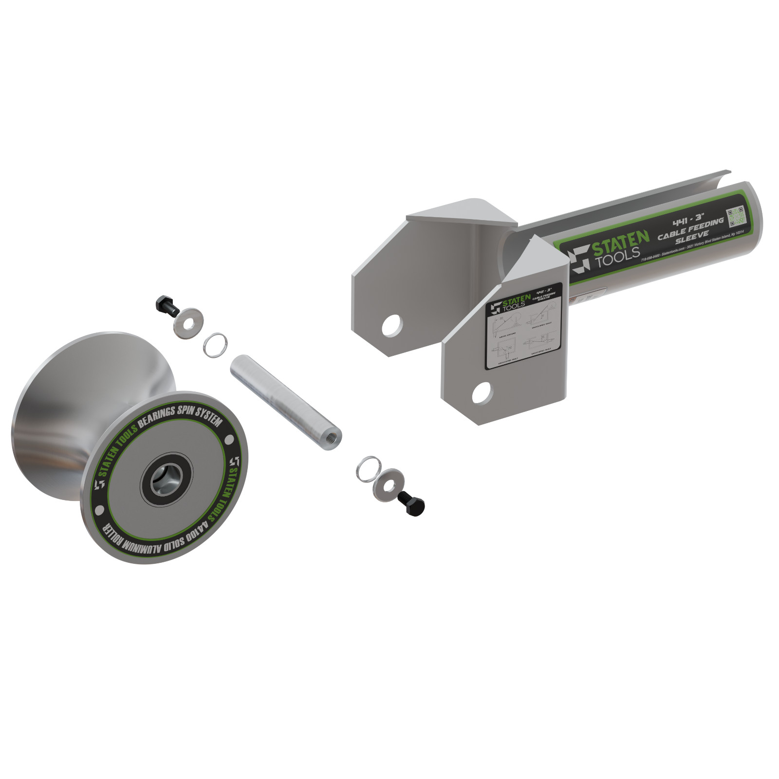 Staten Tools 441-3" Feeding Sheave For Greenlee Pullers 640,6801,6001