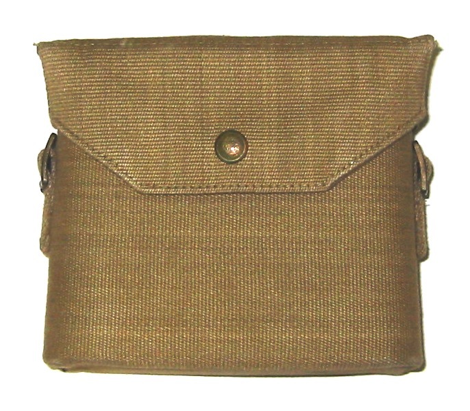 EXCELLENT CONDITION BRITISH CANVAS WW2 P37 BINOCULAR CASE (1942)