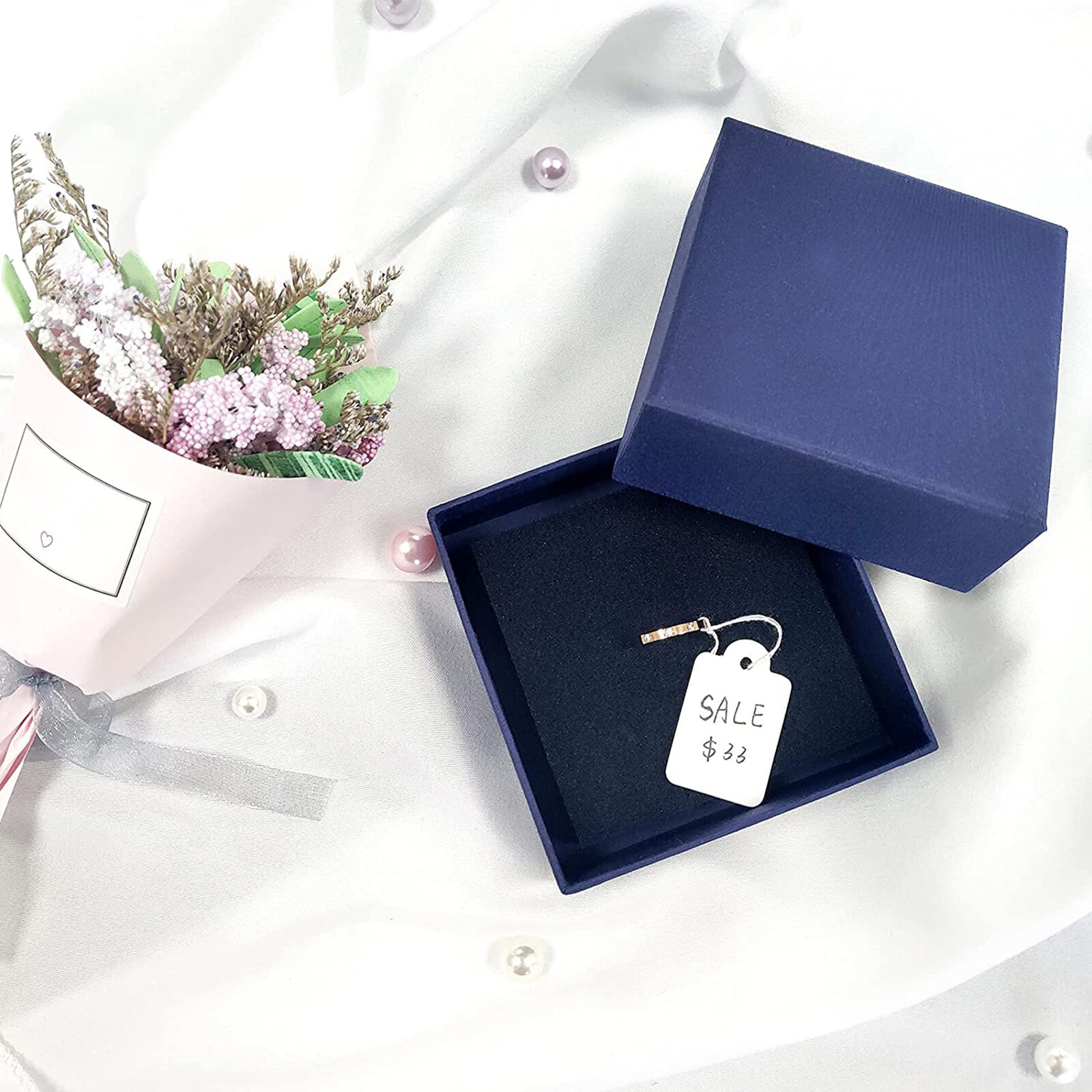 1000 Garage Sale Price Tags Size #5 White Merchandise Hang String Strung Garment