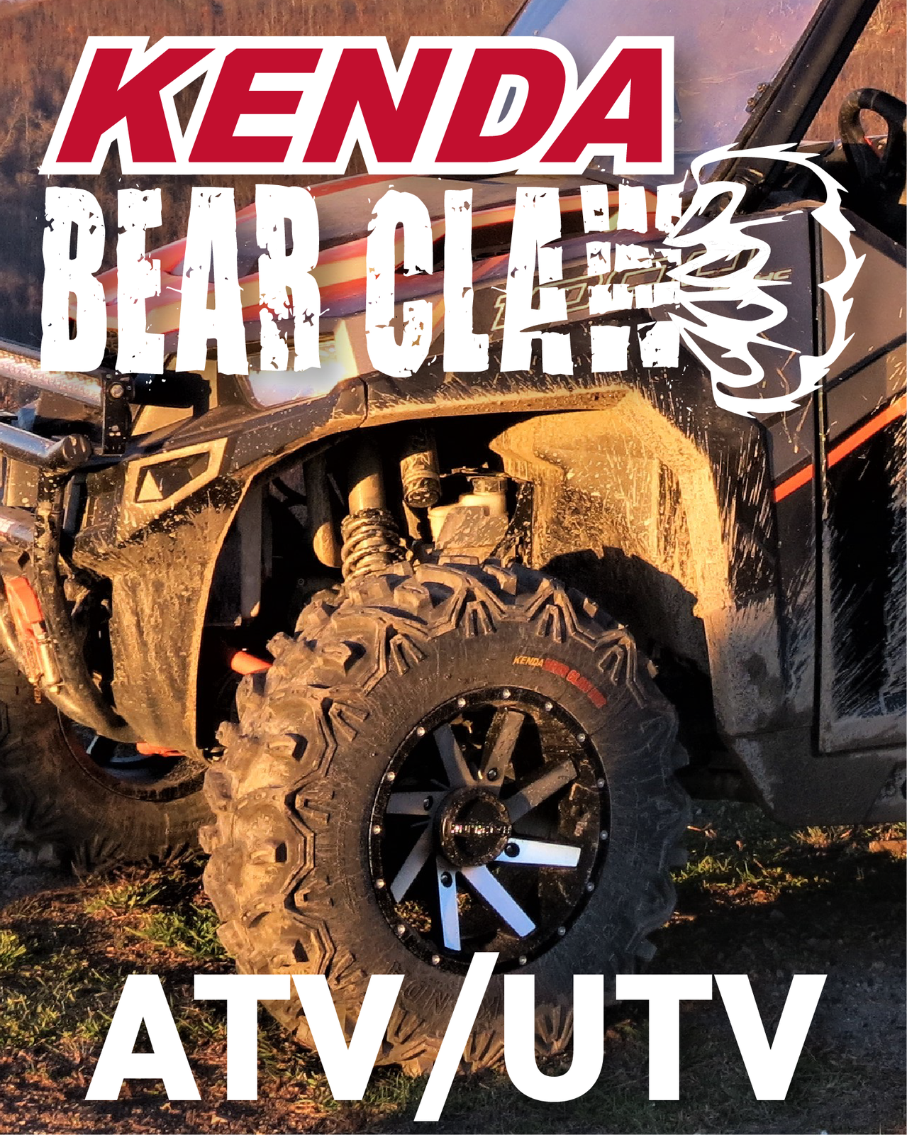 Kenda Bear Claw Ex 25x8-12 25x10-11 Front Rear 6 Ply ATV Tire 4 Pack