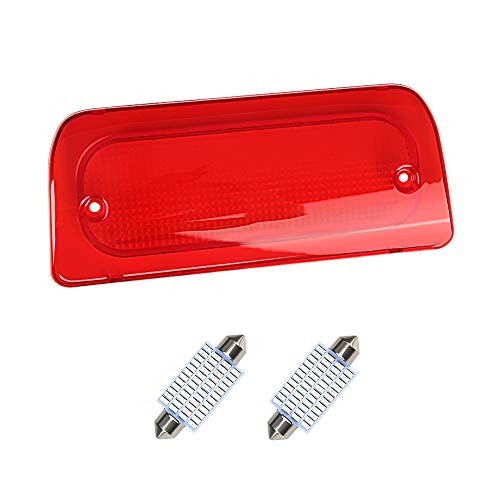 3rd Third Brake Light Lens Compatible with 1994-2003 Extended Cab Only Red