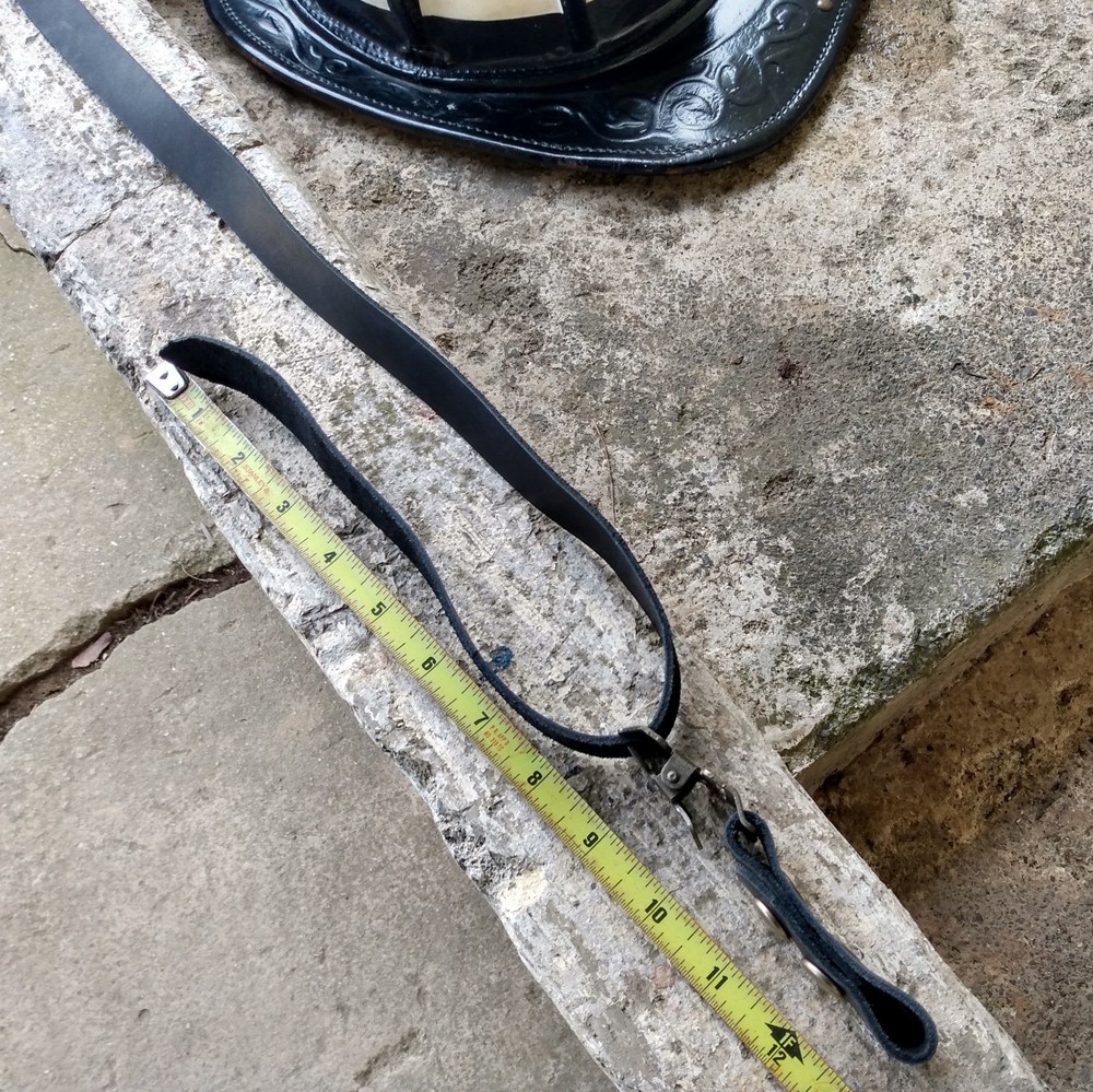 Leather Fire Helmet Chin Strap