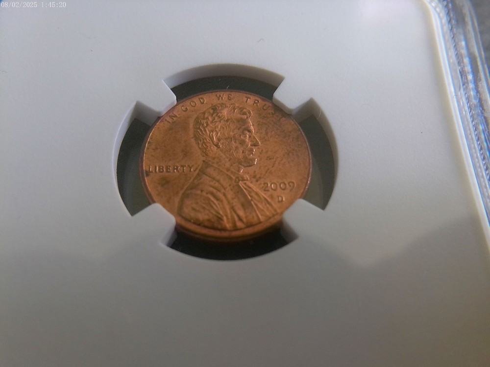 2009 D Penny, formative years, NGC graded, good condition