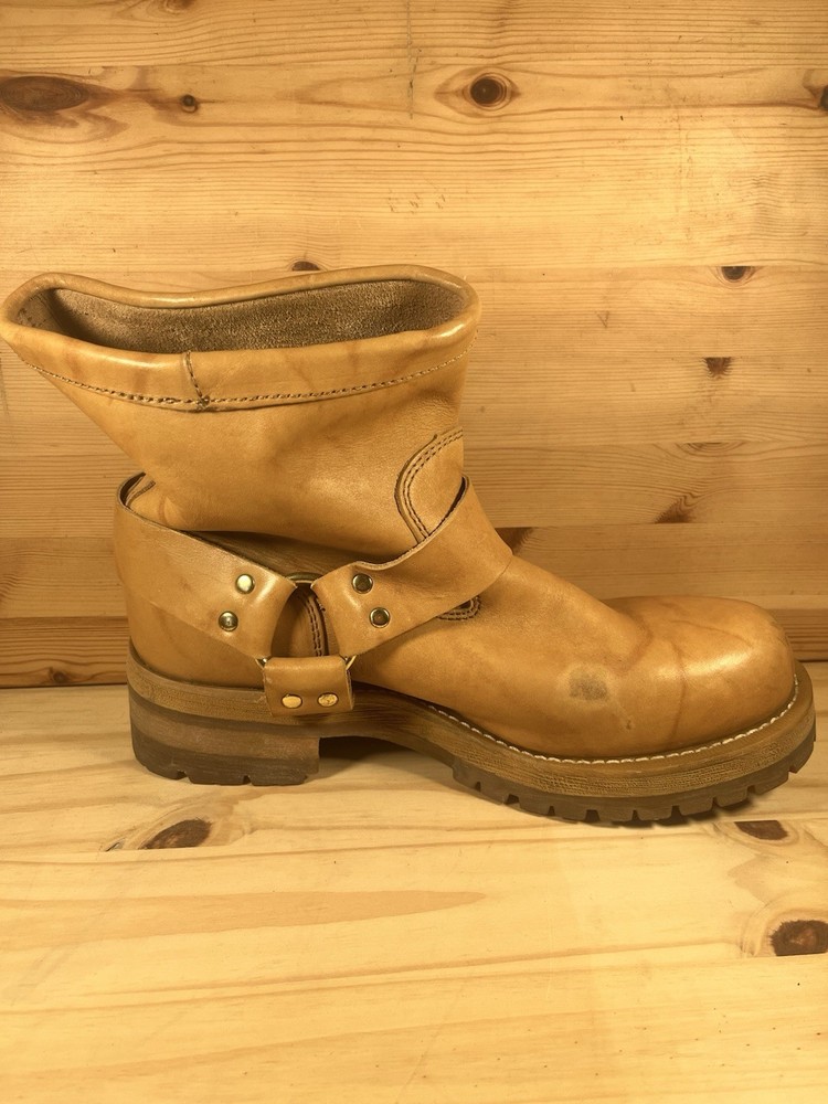 Durango Ankle Harness Boots Tan leather Logger Engineer Sz 11 E Preowned