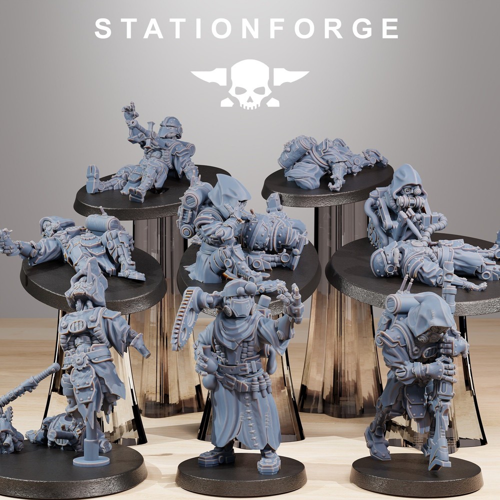 Scavenger Wounded, Tech Adepts, Mech Division, Stationforge