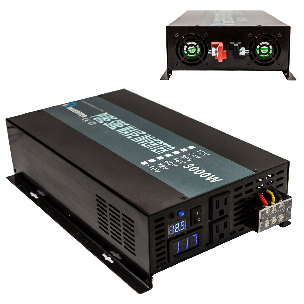Reliable Pure Sine Wave Power Inverter 2500w 3000w 3500w 4000w 12V 24V Converter
