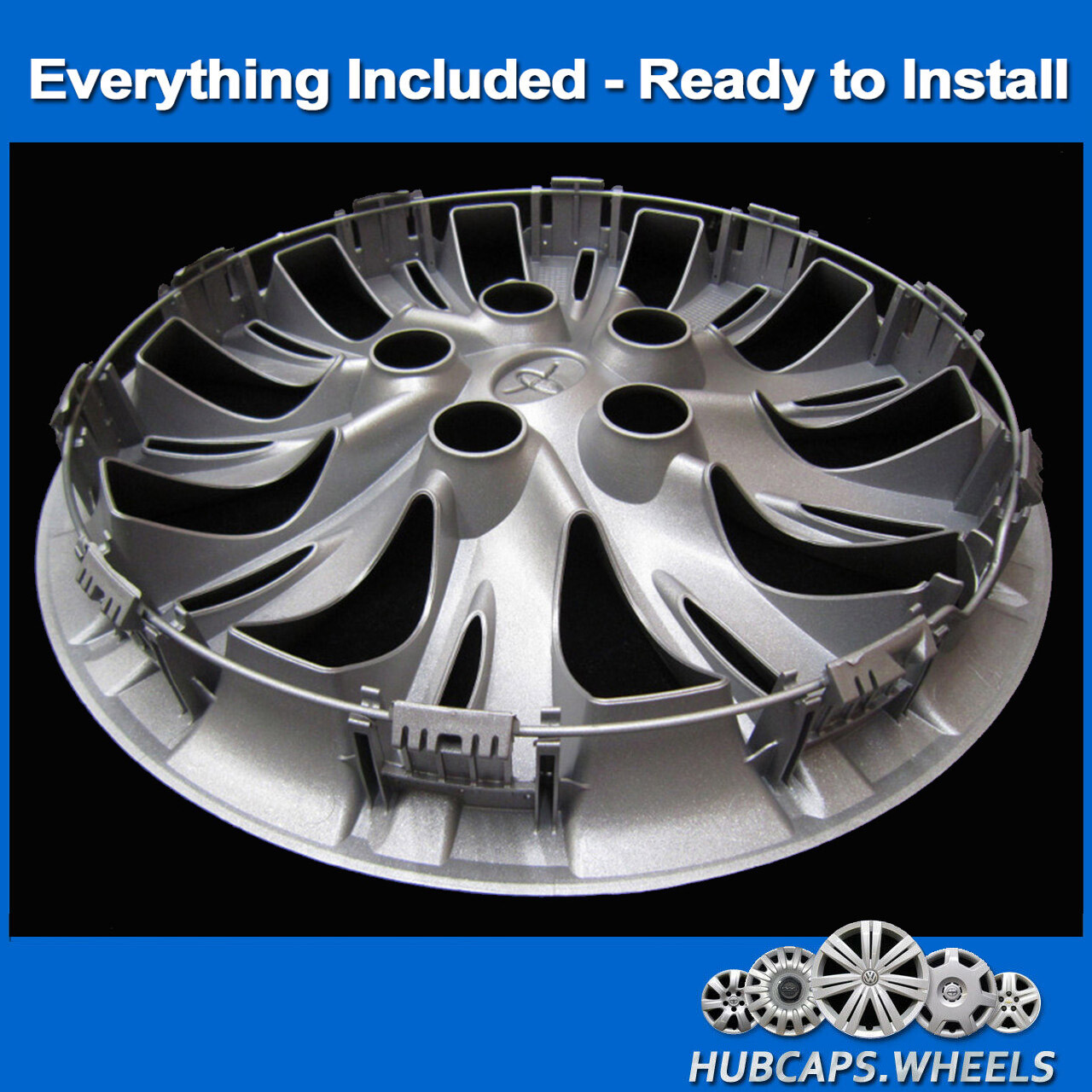 Hubcap for Toyota Camry 2012-2014, Genuine Factory OEM 16-in Wheel Cover 61163