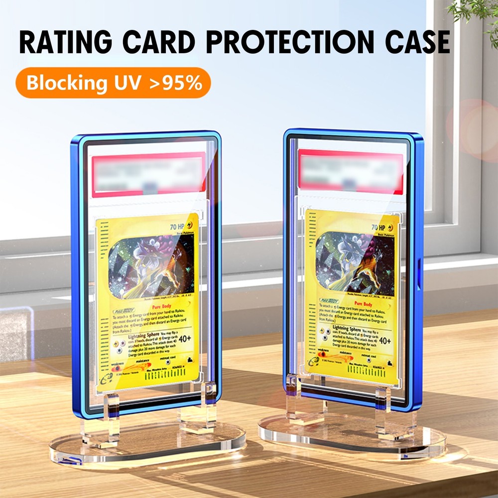 Magnetic Slab Case Protector for PSA BGS Graded Cards Stackable Metal Bumper