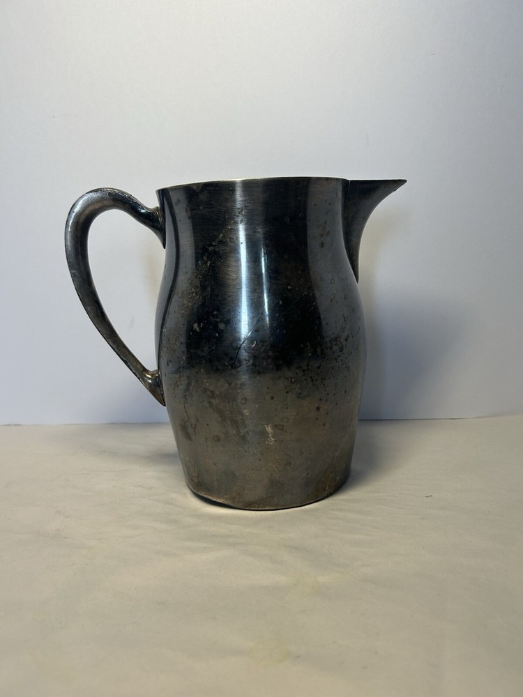 Bristol Silver Plate 54 Water Pitcher Ice Guard EPCA Vintage