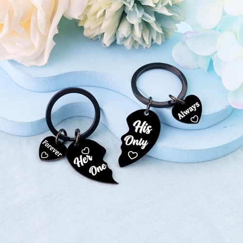 Couples Keychain Matching Keychains for Couples Keychains for Him and Her