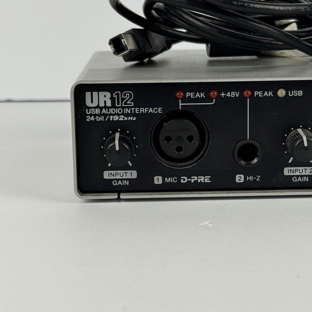 Steinberg UR12 USB Audio Interface Pre AMp 24-Bit 192kHz w Cable *READ*