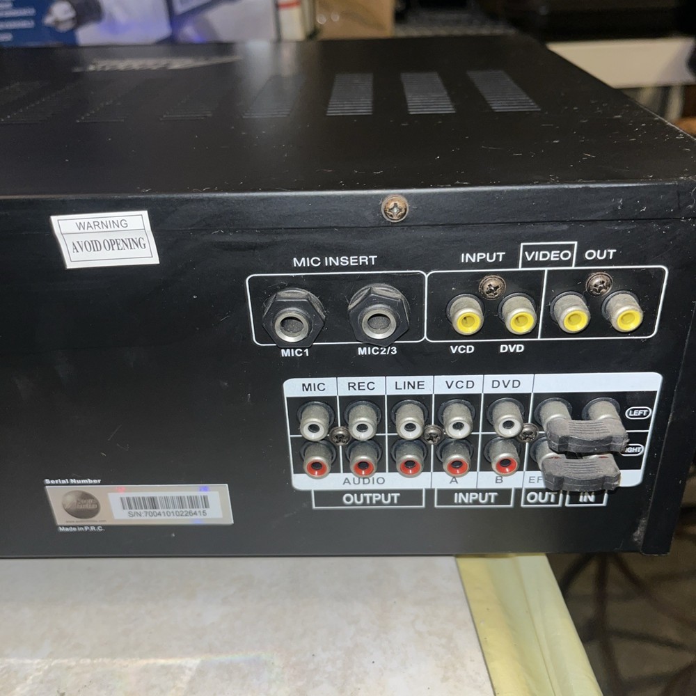 Audio2000s AKJ7004 PRO Mixer Amplifier 16-Bit Digital Key Control Echo Tested ✅
