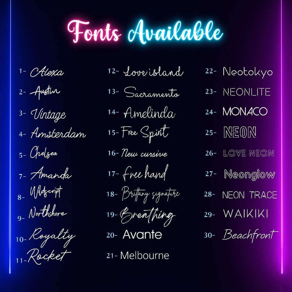 Personalized Neon LED Sign – Custom Text Light for Room & Event Decor