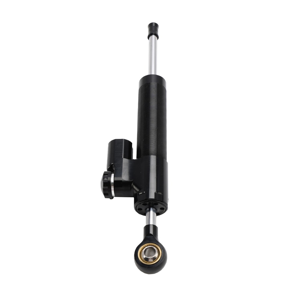 Universal Motorcycle CNC Adjustable Steering Damper Stabilizer Top Black US