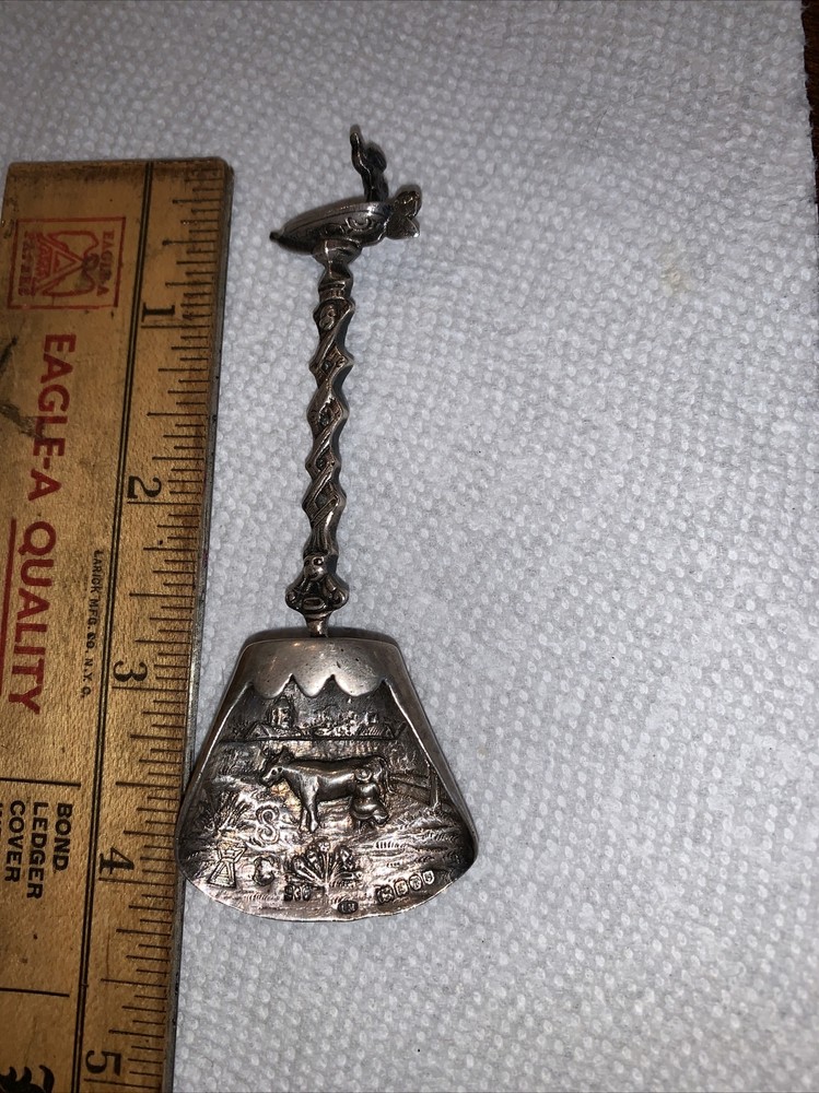 Antique Dutch Silver Tea Caddy Spoon