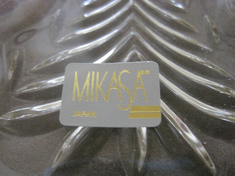 Mikasa Christmas Tree Candy Dish Decor NOS in Box