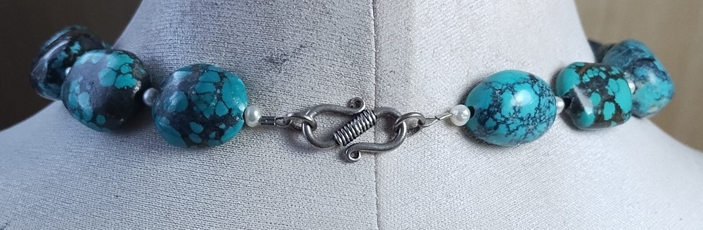 Turquoise Beads Necklace ( N 90 )