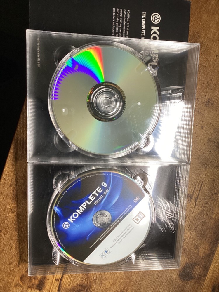 Komplete 9 Native Instruments & Effects Collection 12 Discs No Serial Number