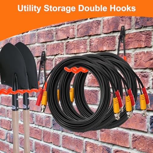 Wall Mounted Garage Hooks Tool Organizer, 12.4 Inch Garage Storage Hook Heavy