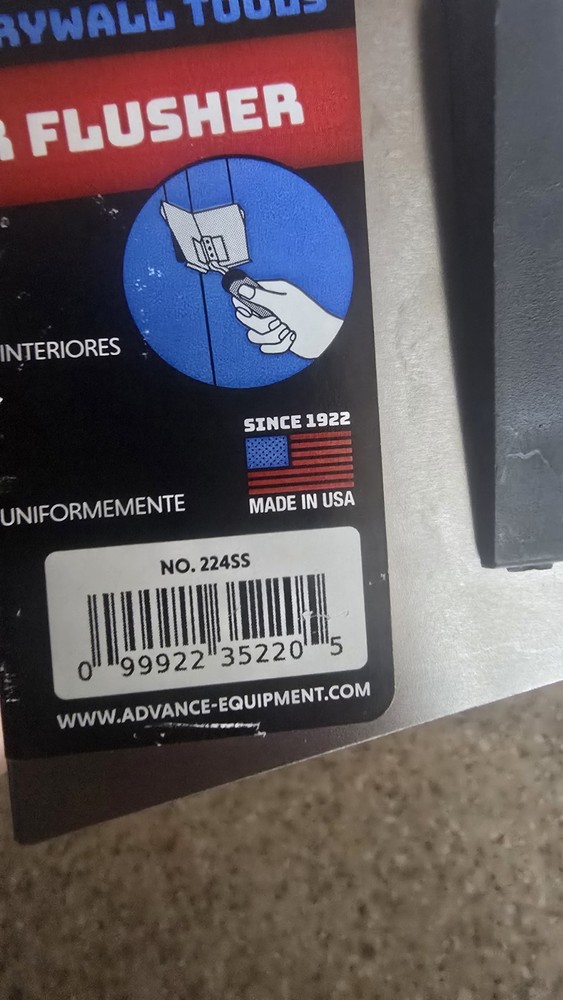 Advance Equipment Inside 90 Corner Hand Flusher