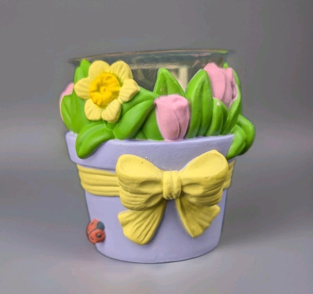 Vintage 90s Avon Easter Egg Holder Flower Pot