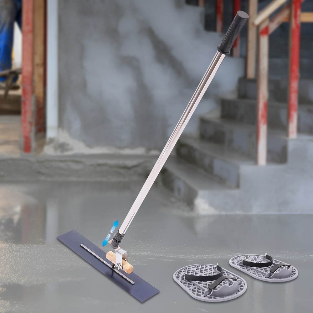 Bull Float Kit Concrete Trowel with Long Handle Cement Surface Smoothing Tool