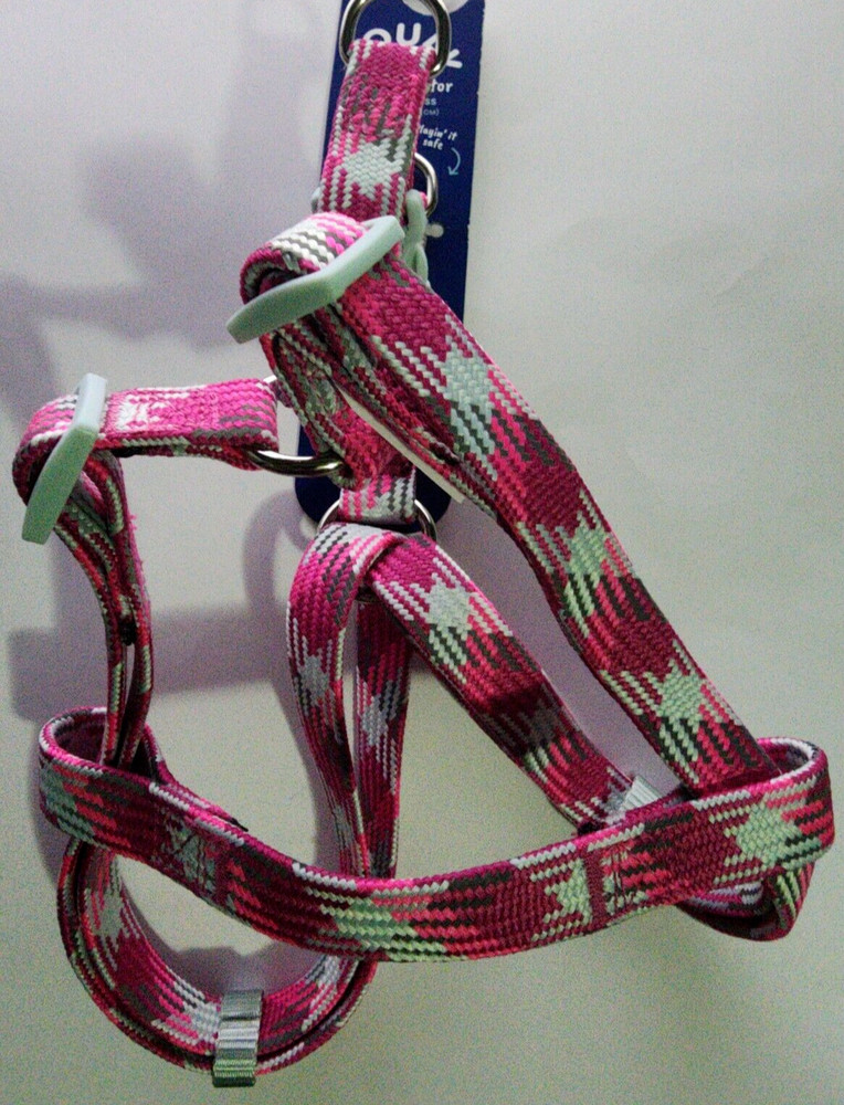 YOULY Pink Reflective Dog Harness, Extra Small / Small