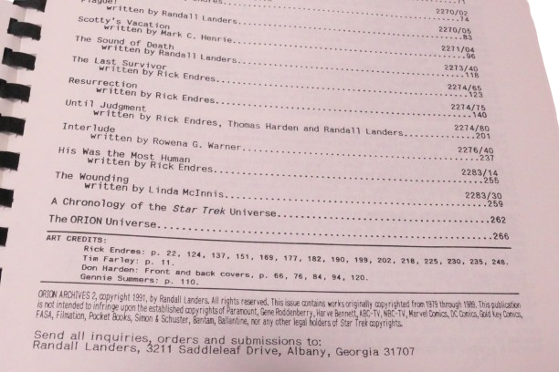 Star Trek Orion Archives 2 Script