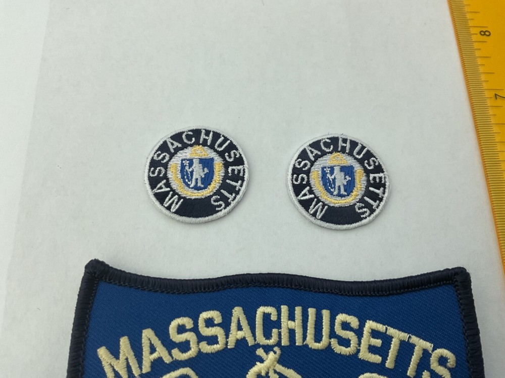 Massachusetts Correction collectable Embroidered Patch Set 4 pieces.