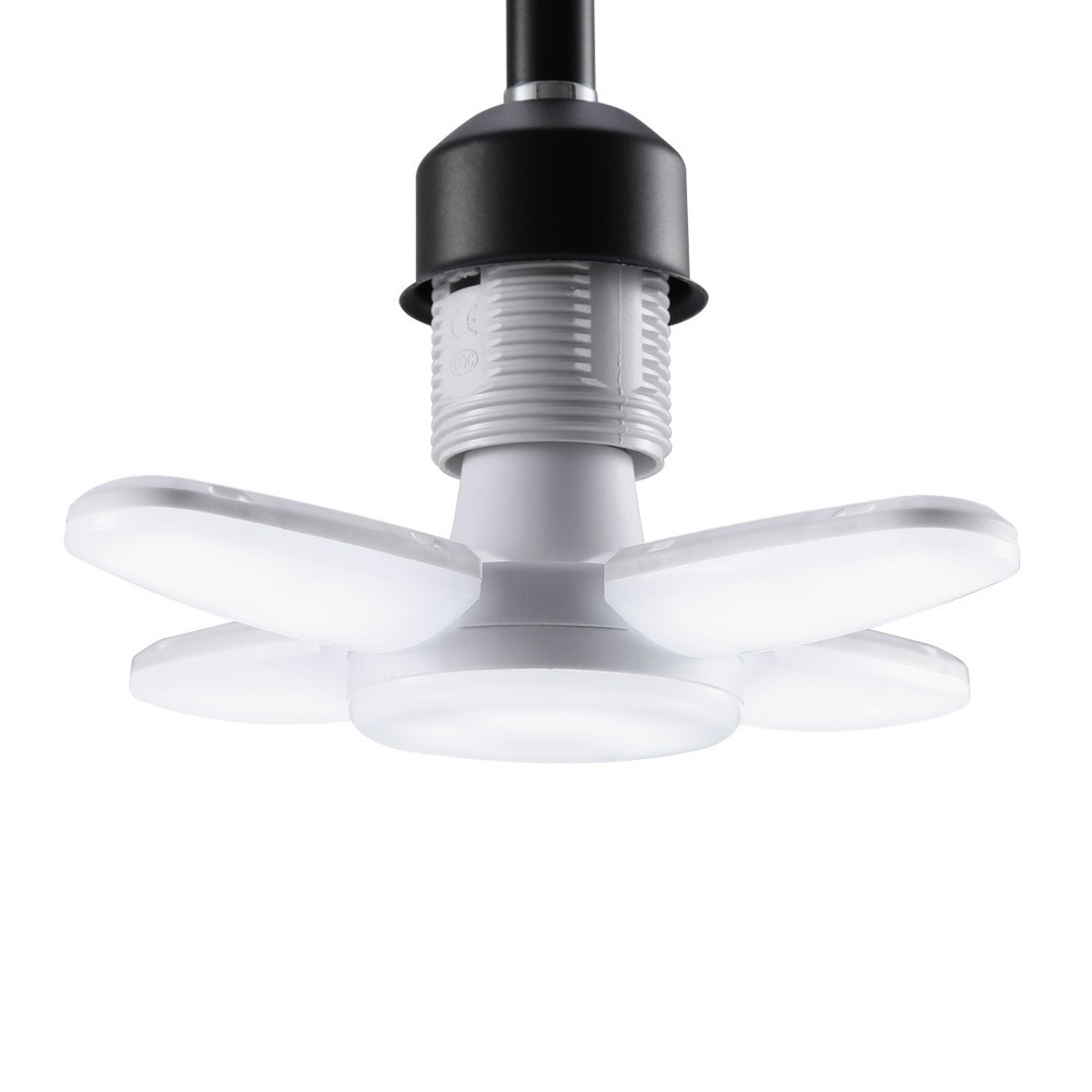 E27 LED Garage Light Bulb Deformable Ceiling Fixture Lights Workshop Lamp