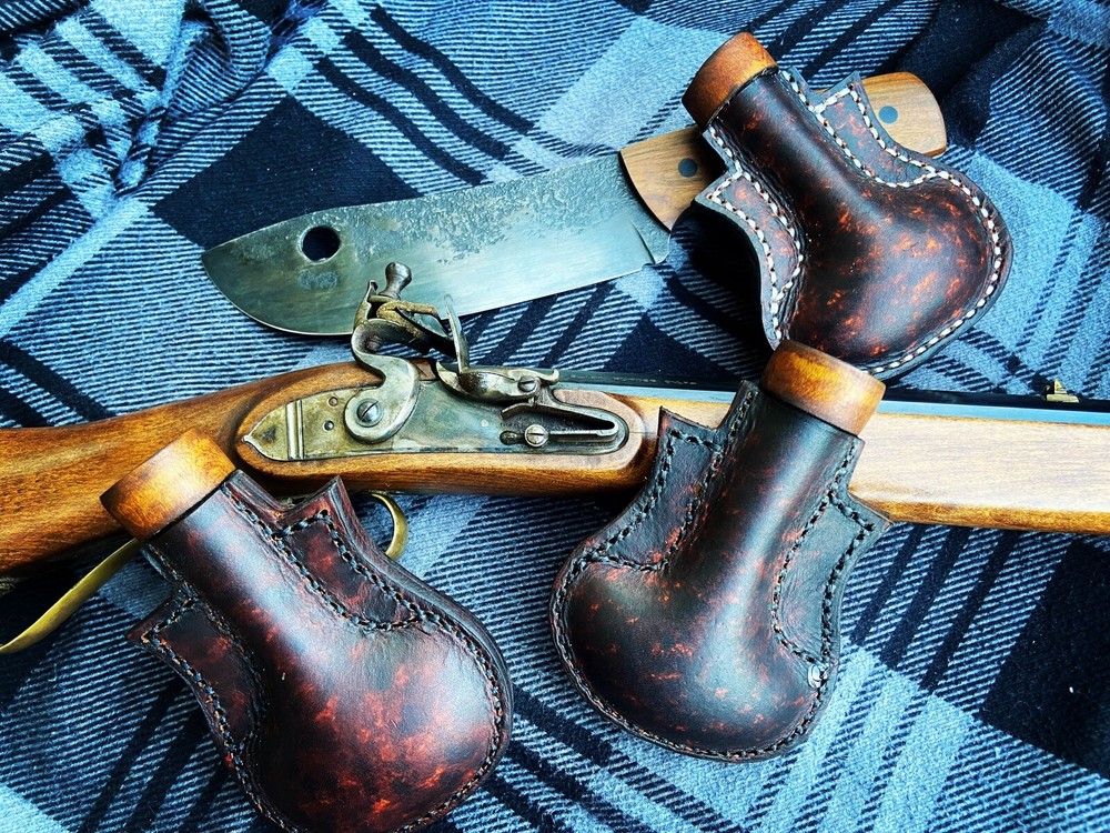 muzzleloading round ball flask