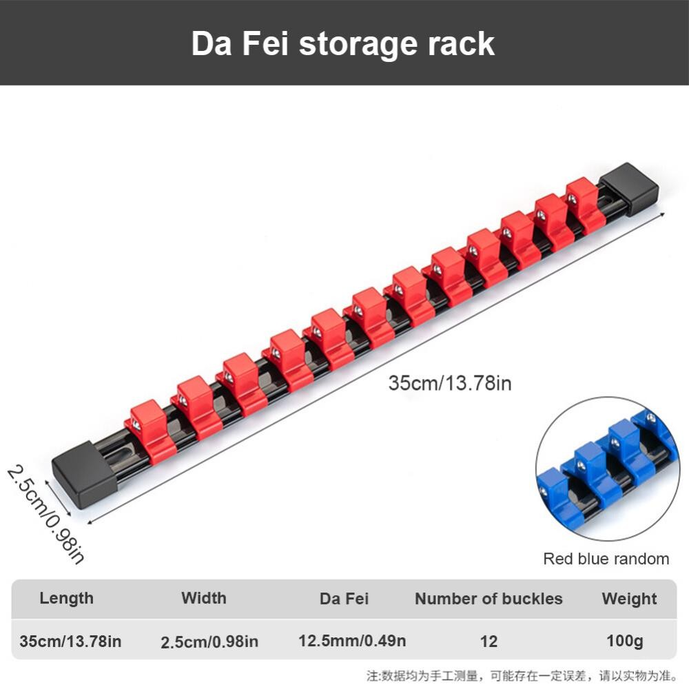 3Pcs Magnetic Socket Organizer Set Metric Socket Holder Tool Box Hold 43 Sockets