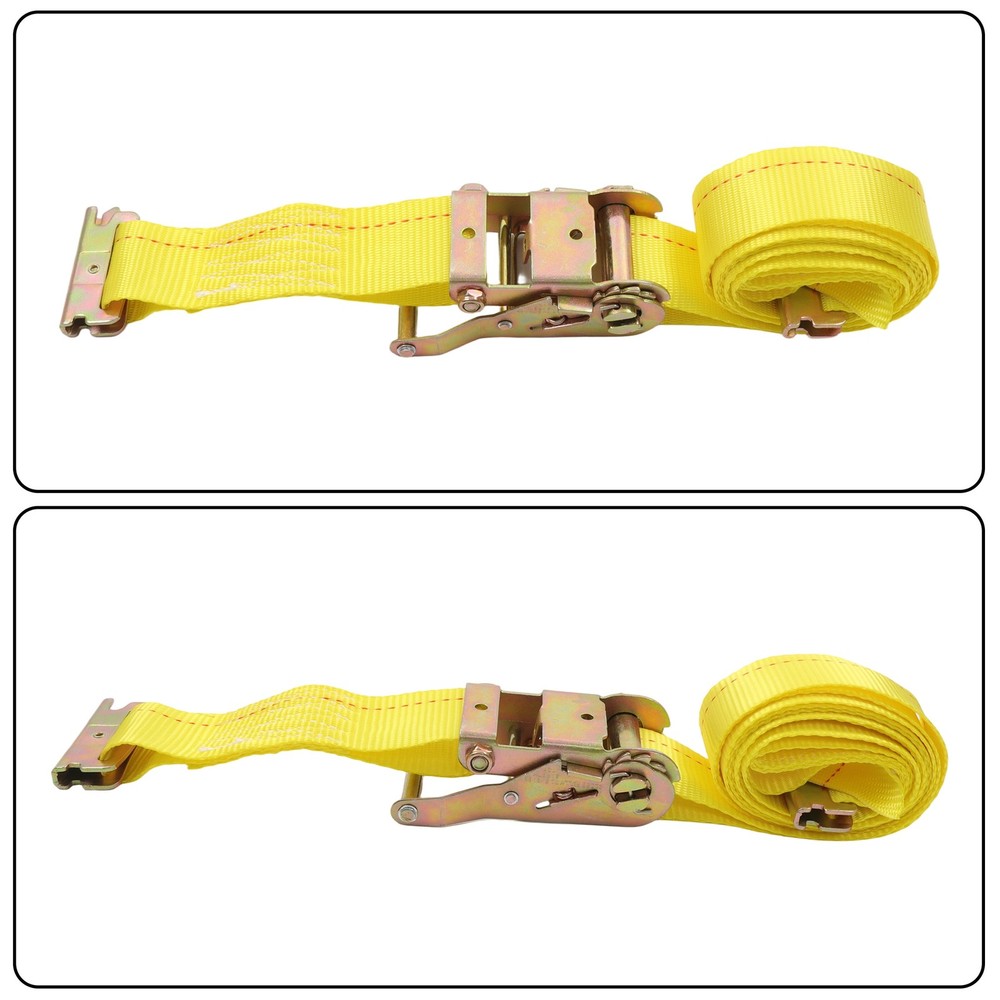 Labwork Vehicle Wheel Chock Tie Down kit 4 Pack 2" x9' E Track Straps