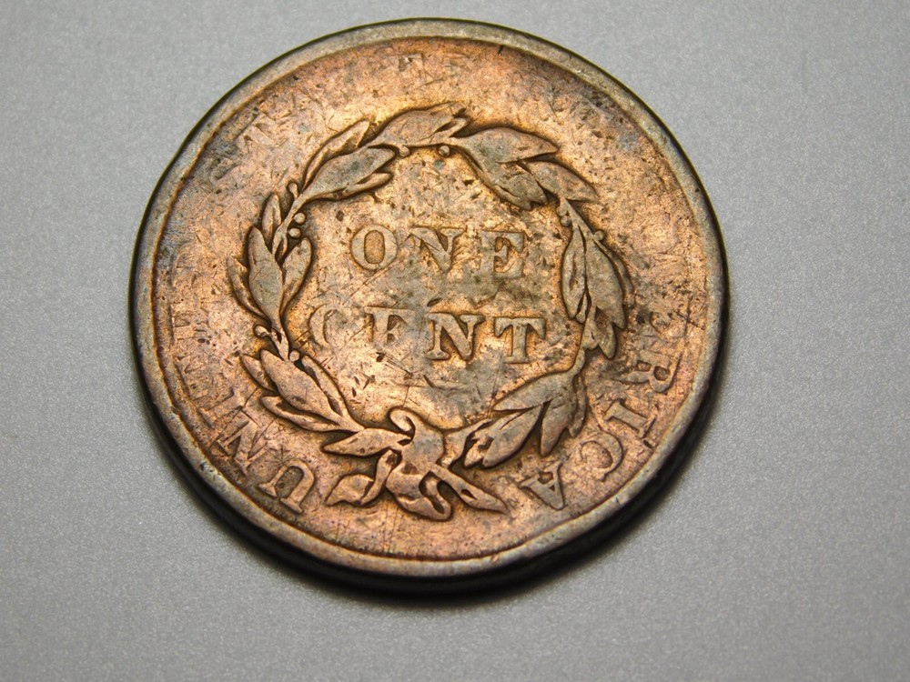 US COINS 1837 CORONET HEAD LARGE CENT