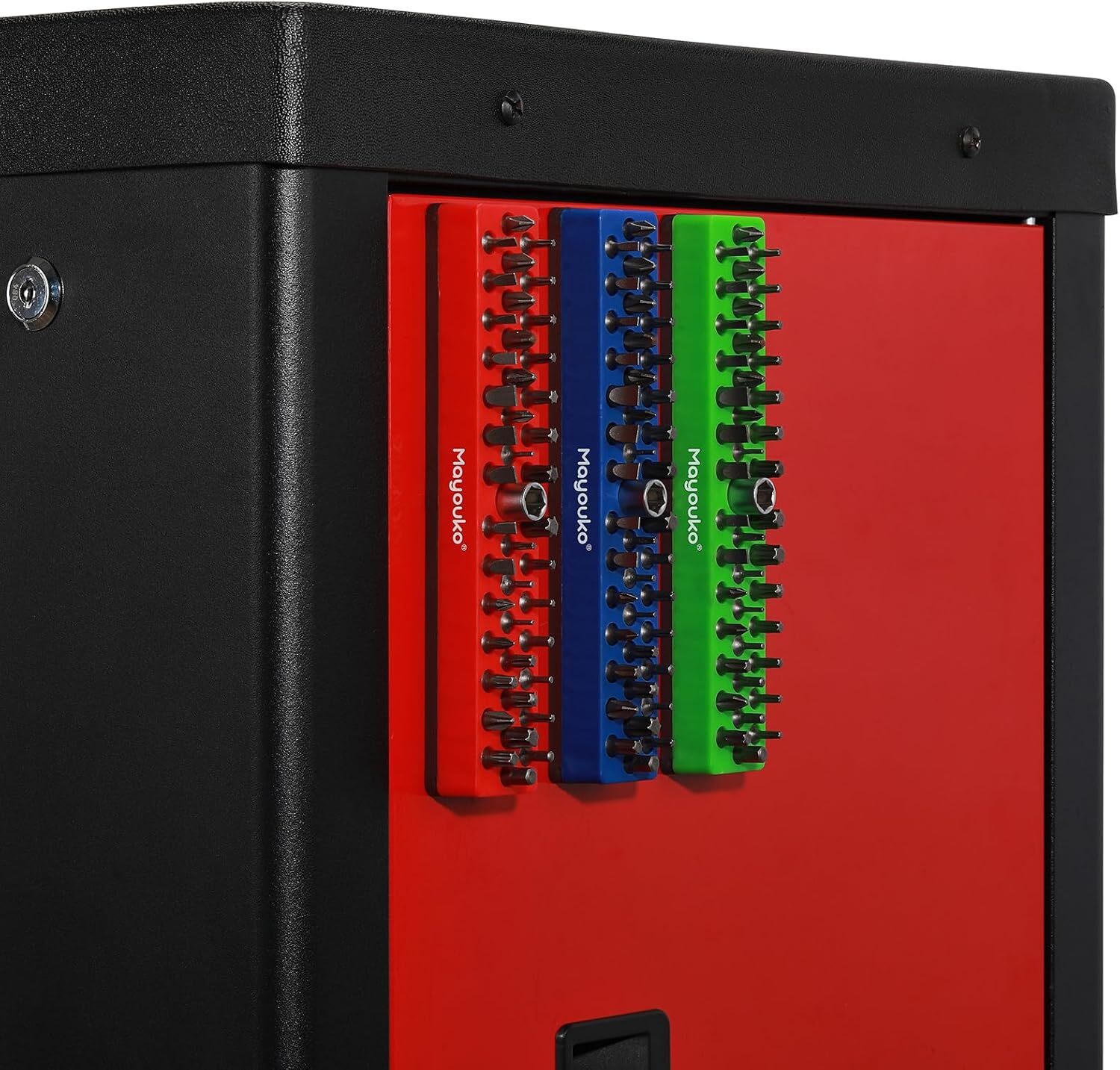 3PCS 1/4" Magnetic Hex Bit Holder Rack Organizer 129 Holes 1/4" Drill Bit Holder