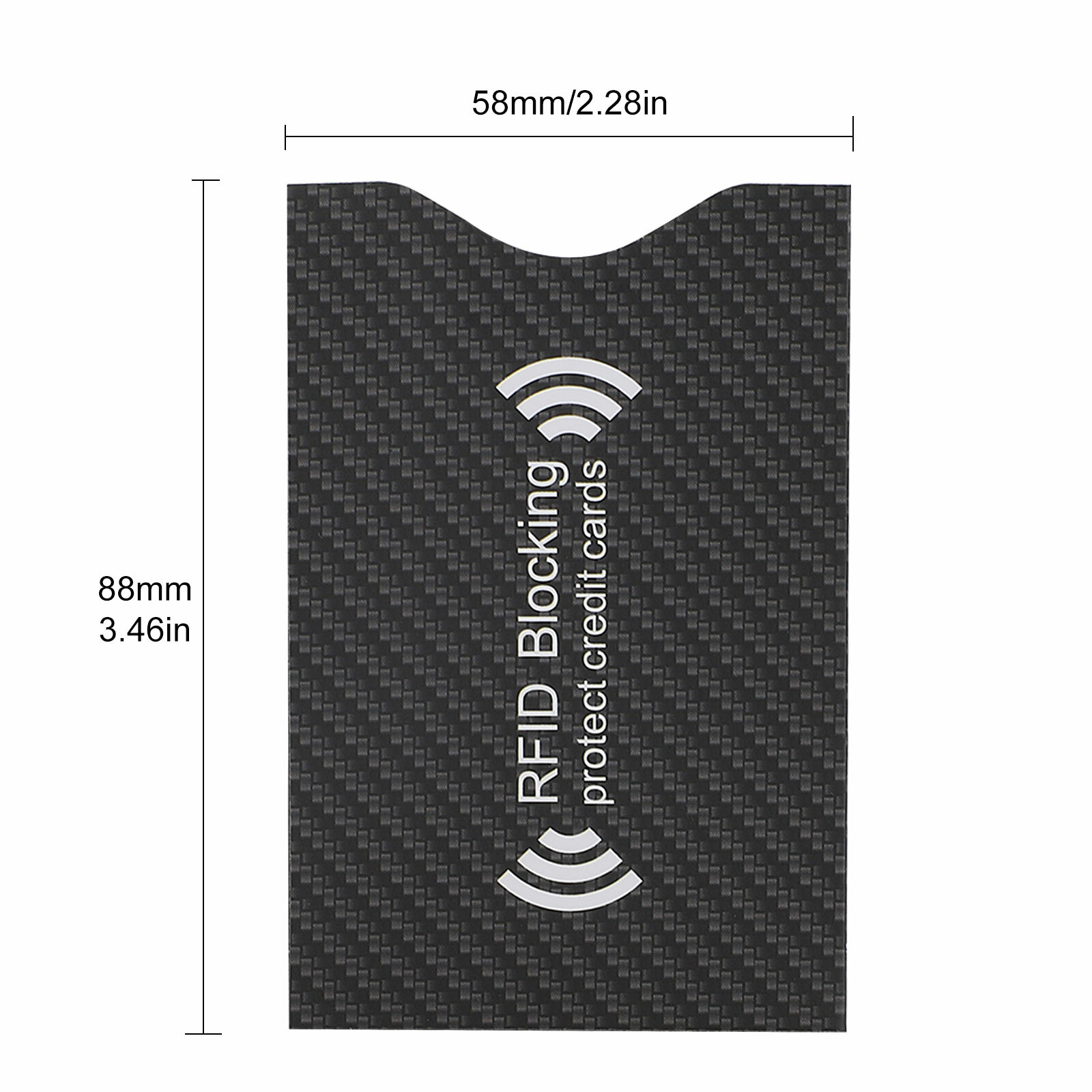 RFID Blocking Sleeve Credit Card Protector Anti Theft Safety Shield Case Covers