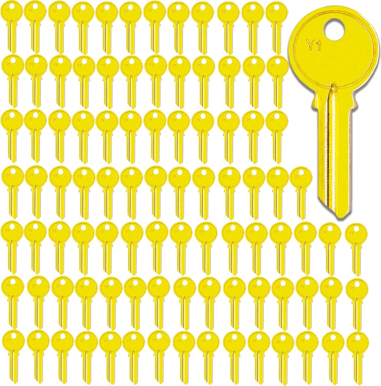 100PCS YA1 (Y1) BRASS Key Blanks Keys Master 5Pin YA1 Padlock Key Blanks