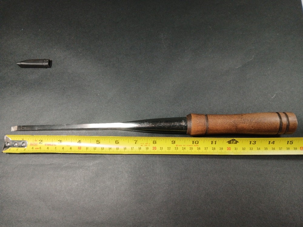 Antique Very Rare W. MARPLES & SONS 1/4" Socket Mortice Chisel