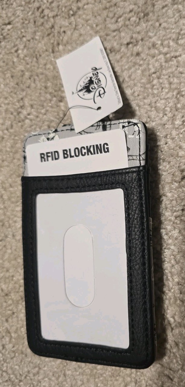 NEW Disney Parks Steamboat Willie Credit Card ID Holder Wallet RFID Blocking NWT