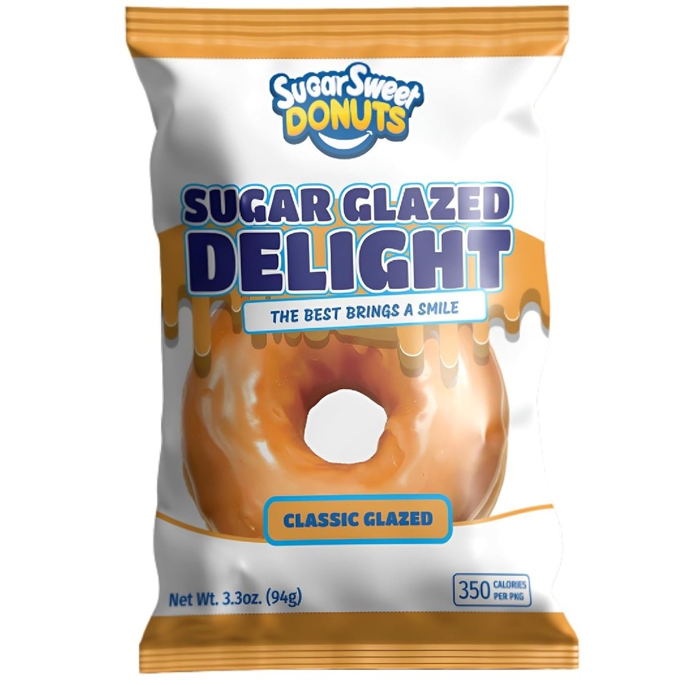 Sugar Sweet Donuts. Glazed Delight, 8 Pack