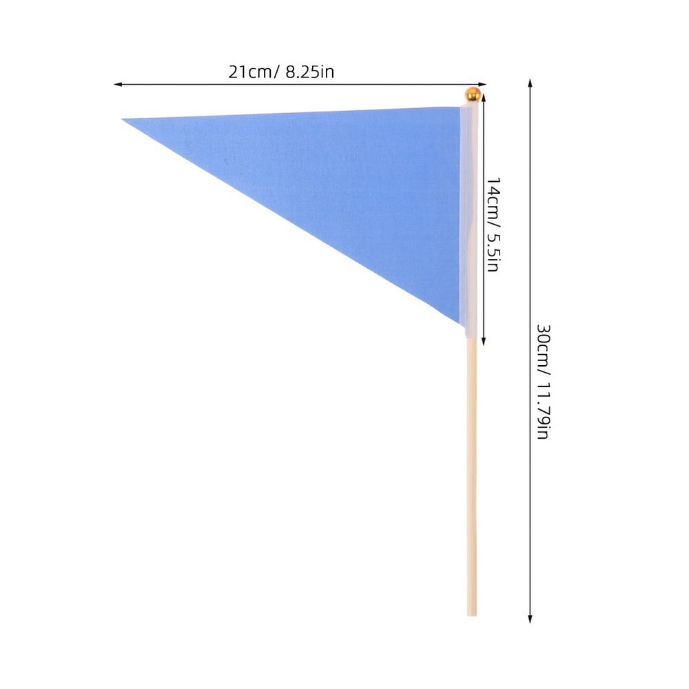 16pcs Triangular Marking Flags, Lawn Marker Flags High Visibility for Lawn and