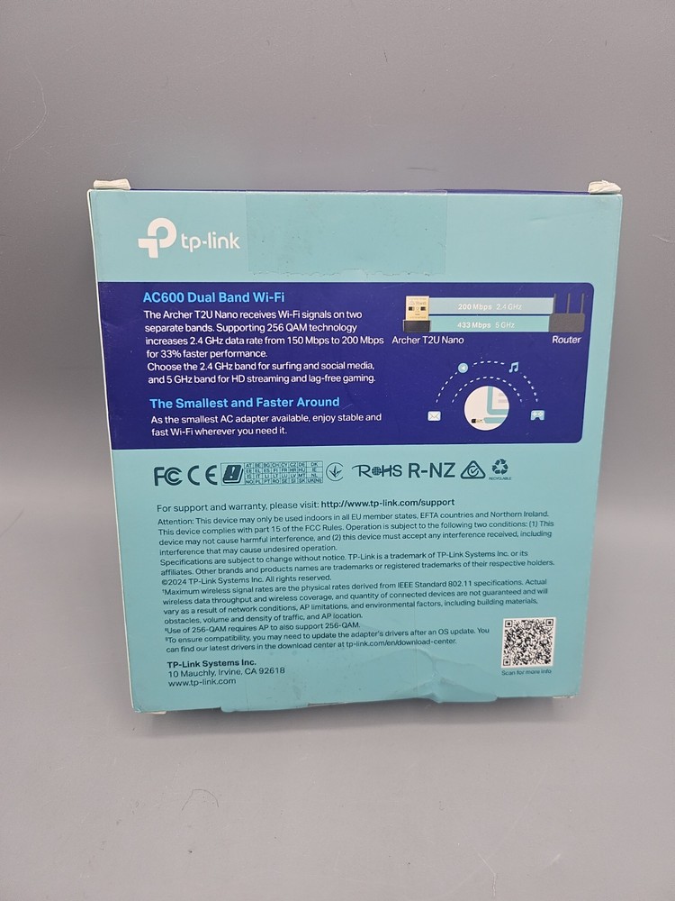 TP-LINK | Archer T2U Nano AC600 | Wireless USB Adapter New Sealed